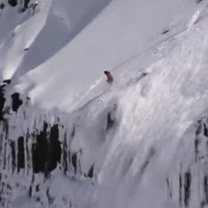 huge fron on a cliff