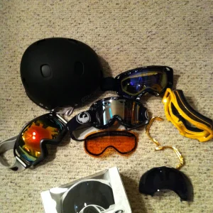 goggles and helmet