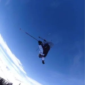 crossed up backfip in Sun Valley