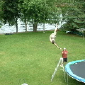 huge rodeo off trampoline over ladder-insane air