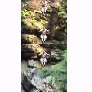 fuckin HUGE cliff drop at biggam falls