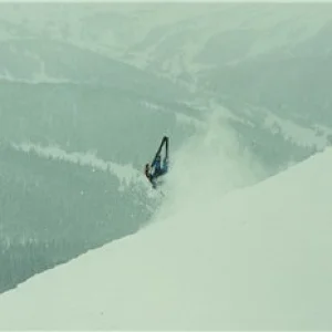 Front flip in Canadian Back Country