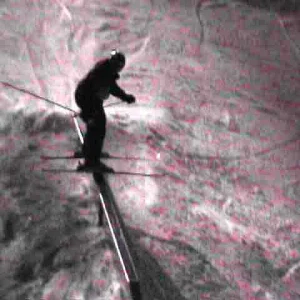 Flat to down - Chairlift shot