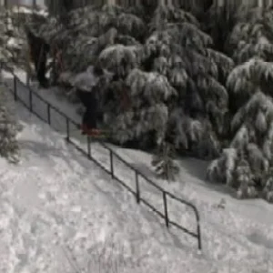 *Same rail, new skier in Paradise