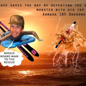 boogie board man will battle you