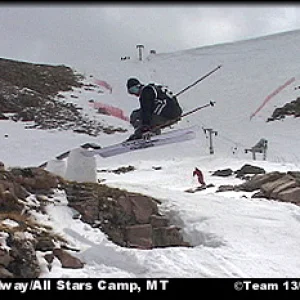 Heath Ordway rail over rocks, switch off