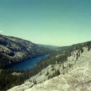 Mountain Pass.  Looking down on Geneva Lake