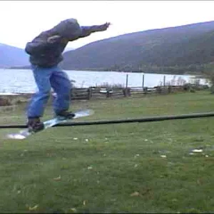 a low rail we set up in my yard... i took the picture off video.