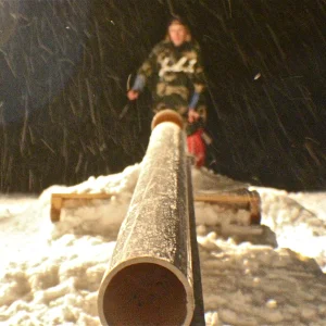 backyard rails on xmas