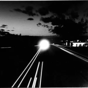 Traffic Trails on automatic exposure with aperture of more than f/22