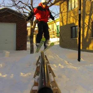 Backyard rail, another angle
