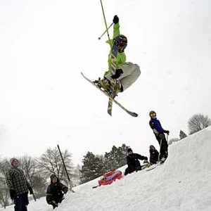 This is all the bigger the jumps get in So. MN... this is a small sledding hill...