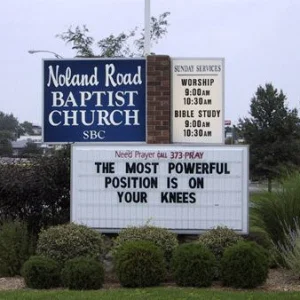 Funny Church Sign