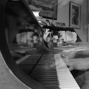 Another Multiple Exposure Playing Piano