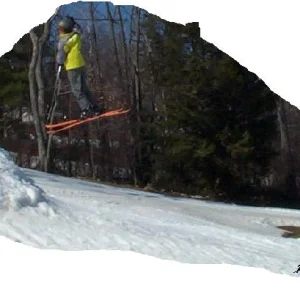 Smooth 360 off of small jump