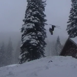 a SICK back flip off of a house!