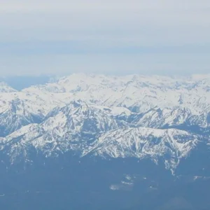 Cascades from an airplane