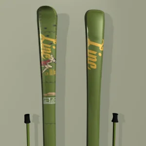 3d skis w/ highlights and better lighting