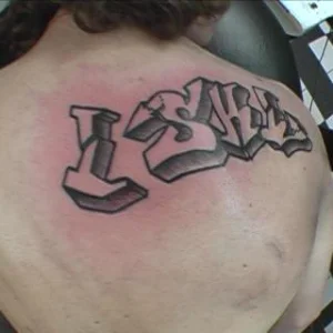 my new tatty it says I SKI