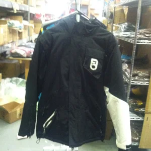 Black Jacket with Black n' White Sleeve