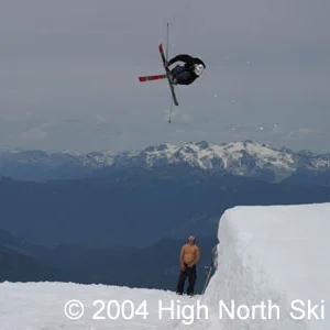 backwards niner mute ski grab