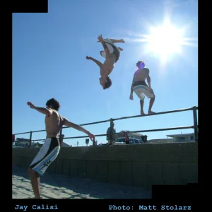 Huge backflip 180 off railing