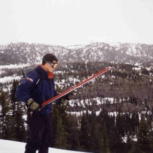 scotty putting on his skins