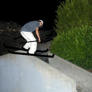 boogie slide to fakes on a ledge.
