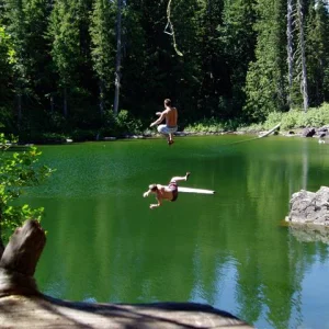 doubling on the rope swing...