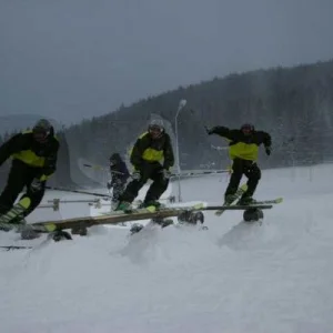 Boardslide on a bench.