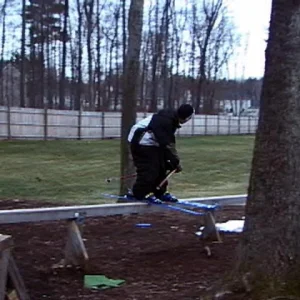 session from left over snow