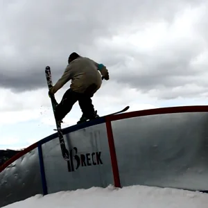 Grabbed One Ski 50-50