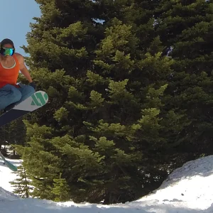 Spring skiing grabs
