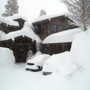some mighty large snowbanks at my house
