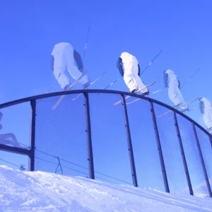 Dan B. slicking the rainbow rail.