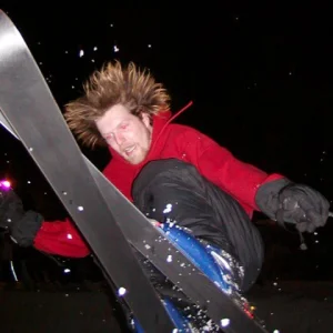 look out its a demon on skis