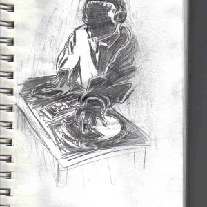 20 min sketch of a dj scratchin