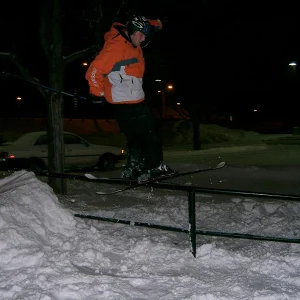 urban rail near my house, and it was my frist time doing rails in over a year