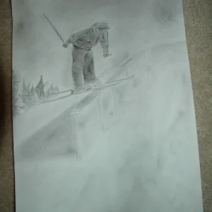 An old sketch of a nose press