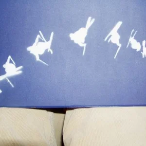 skier stencil for helmet