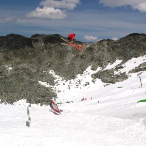 the grabbing of the skis is an important concept