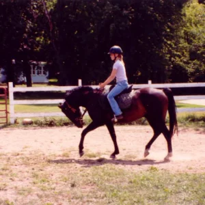Riding my 3 year old horse, Odie