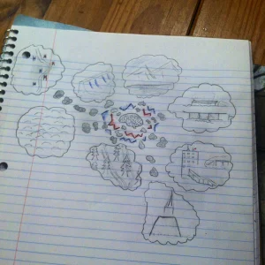 thinking about skiing