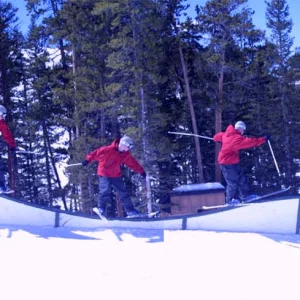 Mike B. 360 switch-up on the roller coaster