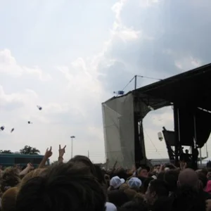 bottles flying at warped tour