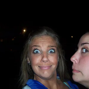 me and maggie. HaHaHa i look so crazy, its ok, you can make fun of me