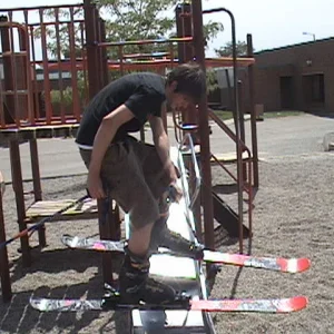 94 degrees out and skiing?