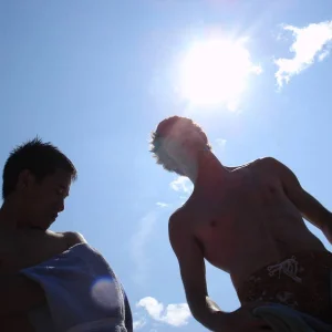 Sun Shinning at the beach