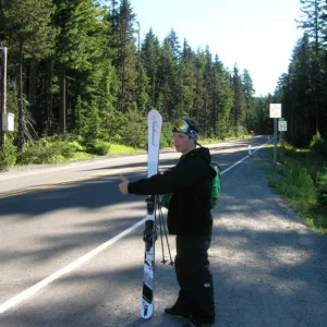 getting up to the snow