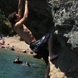 Bouldering and man boobs